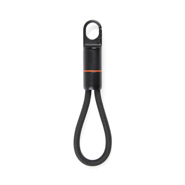 Logotrade corporate gift image of: Nordic Drift Everest USB-C 60W fast charging carabiner cable