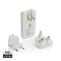 Fluxo RCS 65W flat GAN charger with universal connectors, white