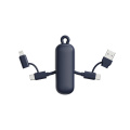 Urban Vitamin Dublin 100W 4 -in-1 keychain cable, blue
