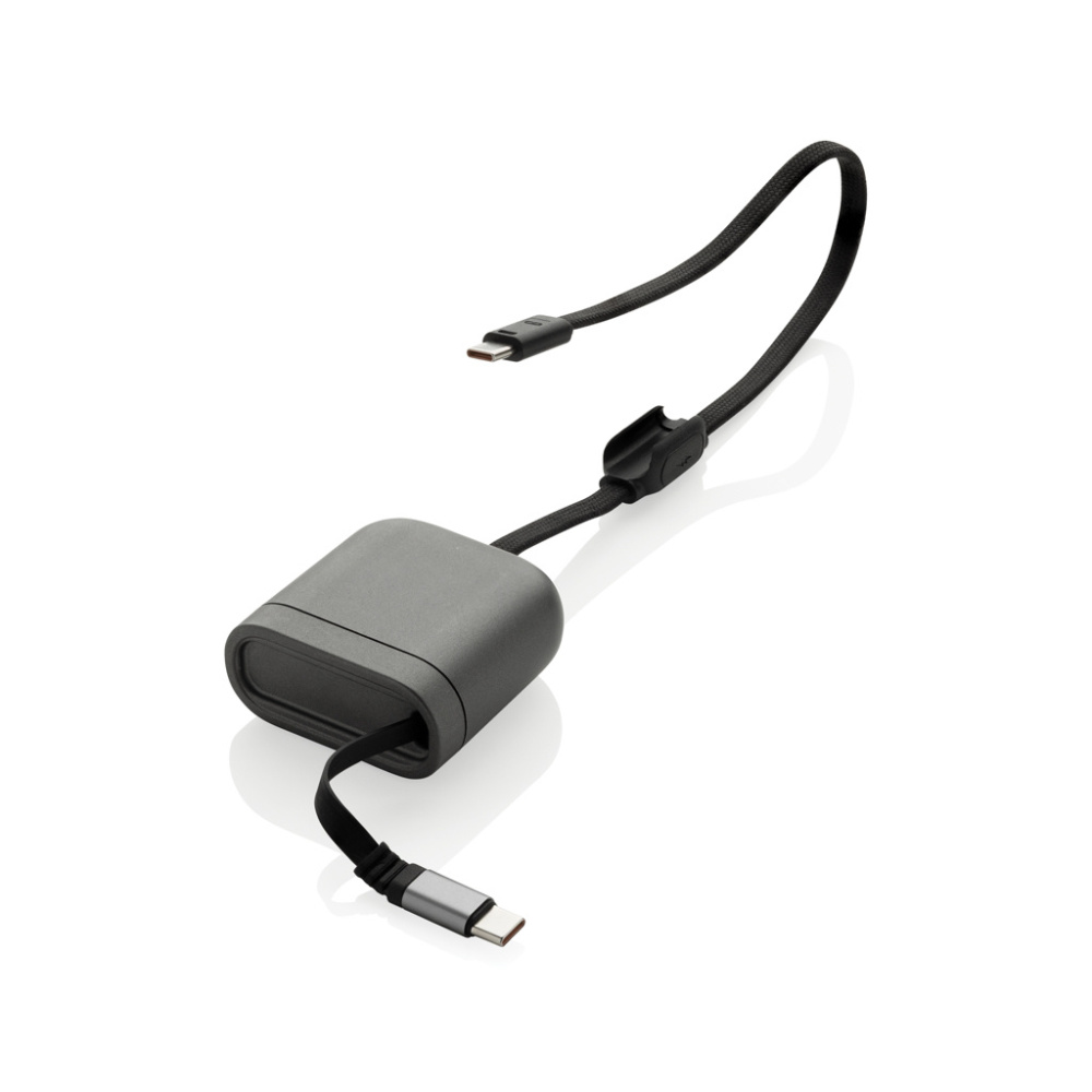 Logotrade promotional gifts photo of: Spira RCS recycled retractable 100W fast charging cable