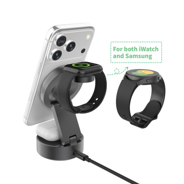Logo trade advertising product photo of: Quantum RCS 25W ultra-fast wireless 3-in-1 charger