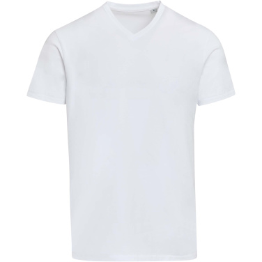 Logotrade promotional gift picture of: Balfour 200 g/m² short sleeve v-neck unisex OCS organic t-shirt