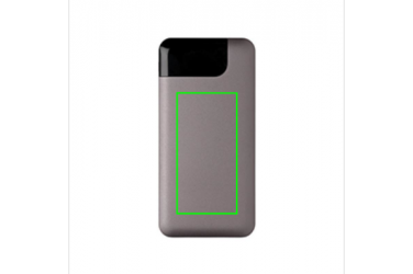 Logotrade reklaamkingituse foto: Reklaamtoode: Swiss Peak 8.000 mAh powerbank, grey