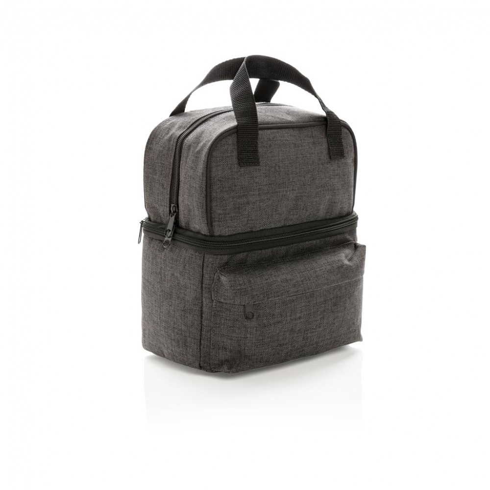 Logo trade reklaamkingituse pilt: Firmakingitus: Cooler bag with 2 insulated compartments, anthracite