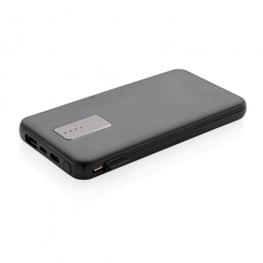 Logotrade ärikingitused pilt: Reklaamkingitus: 10.000 mAh powerbank with integrated cable, black