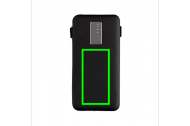 Logotrade ärikingid pilt: Reklaamkingitus: 10.000 mAh powerbank with integrated cable, black