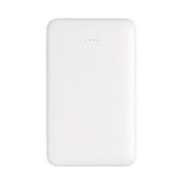 Logotrade reklaamkingi foto: Reklaamtoode: 5.000 mAh Pocket Powerbank with integrated cables, white