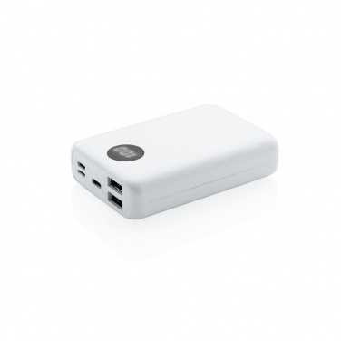 Logotrade ärikingitused pilt: Meene: 10.000 mAh pocket powerbank with triple input, white