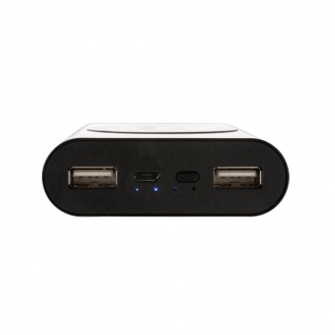 Logotrade firmakingitused pilt: Firmakingitus: Aluminium 5.000 mAh Wireless 5W Pocket Powerbank, black