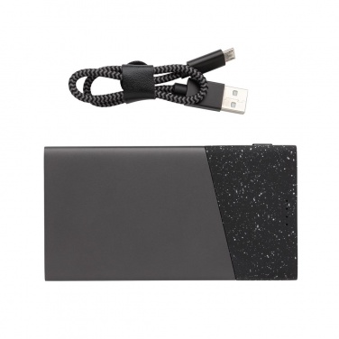 Logo trade reklaamtoote pilt: Reklaamkingitus: Swiss Peak 5.000 mAh pocket powerbank, black