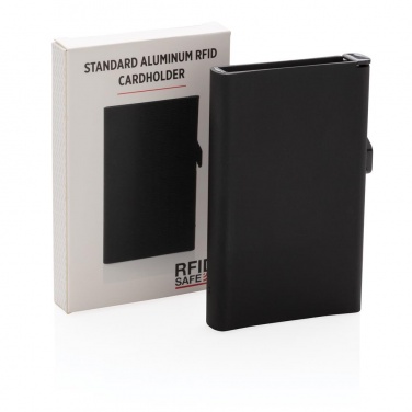 Logo trade meened foto: Meene: Standard aluminium RFID cardholder, black