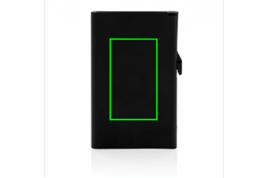 Logo trade firmakingid foto: Meene: Standard aluminium RFID cardholder, black