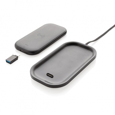 Logotrade reklaamtoote foto: Reklaamkingitus: Wireless charging 5.000 mAh powerbank base, black