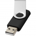 Pöörake põhilist 2 GB USB-mälupulka, Tugev must / hõbedane