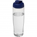 H2O Active® Tempo 700 ml keeratava kaanega spordipudel, Läbipaistev / sinine