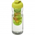 H2O Active® Base 650 ml keeratava kaanega spordipudel ja infusioon, Läbipaistev / lubi