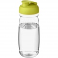 H2O Active® Pulse 600 ml keeratava kaanega spordipudel, Läbipaistev / lubi