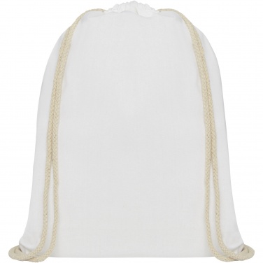 Logotrade meened pilt: Oregon 140 g/m² puuvillane pingutusnööriga seljakott 5L