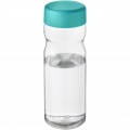 H2O Active® Base Tritan™ 650 ml keeratava korgiga veepudel, Läbipaistev läbipaistev / Aqua sinine