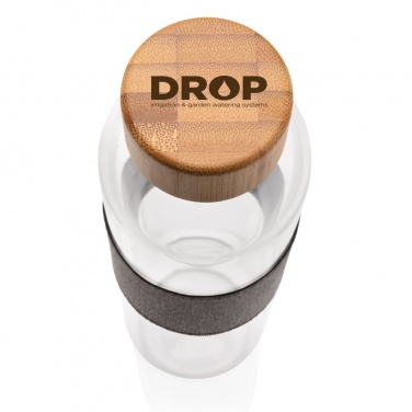 Logotrade ärikingitused pilt: Impact borosilikaatklaasist pudel bambusest kaanega