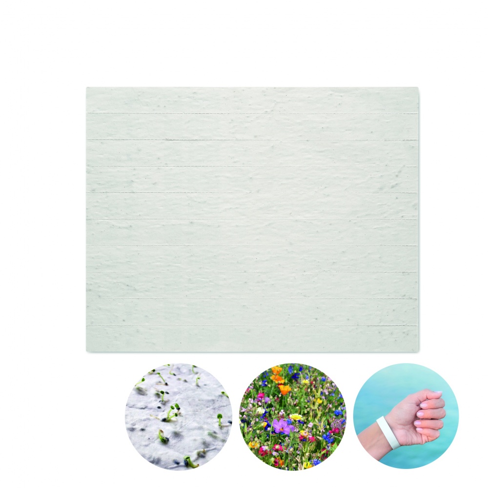 Logo trade reklaamkingitused foto: Seemnepaberist leht randmepaeltega