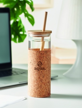 Logotrade meened pilt: Korgist ümbrise ja bambusest kaanega joogitops, 450 ml