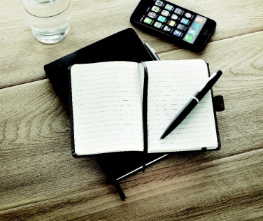 Logo trade meene pilt: A5 märkmik koos pastaka ja järjehoidjaga