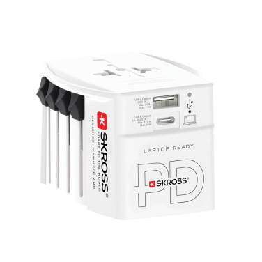 Logotrade meened pilt: SKROSS World Travel Adapter MUV 65W PD USB C kaabliga