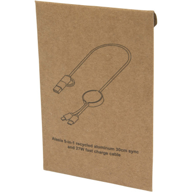 Logotrade ärikingitused pilt: Punane Alasia 5-in-1 taaskasutatud alumiiniumist ja plastikust kiirlaadimiskaabel