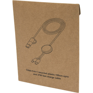 Logo trade firmakingi pilt: Citala 5-in-1 taaskasutatud plastist 150 cm kiirlaadimiskaabel