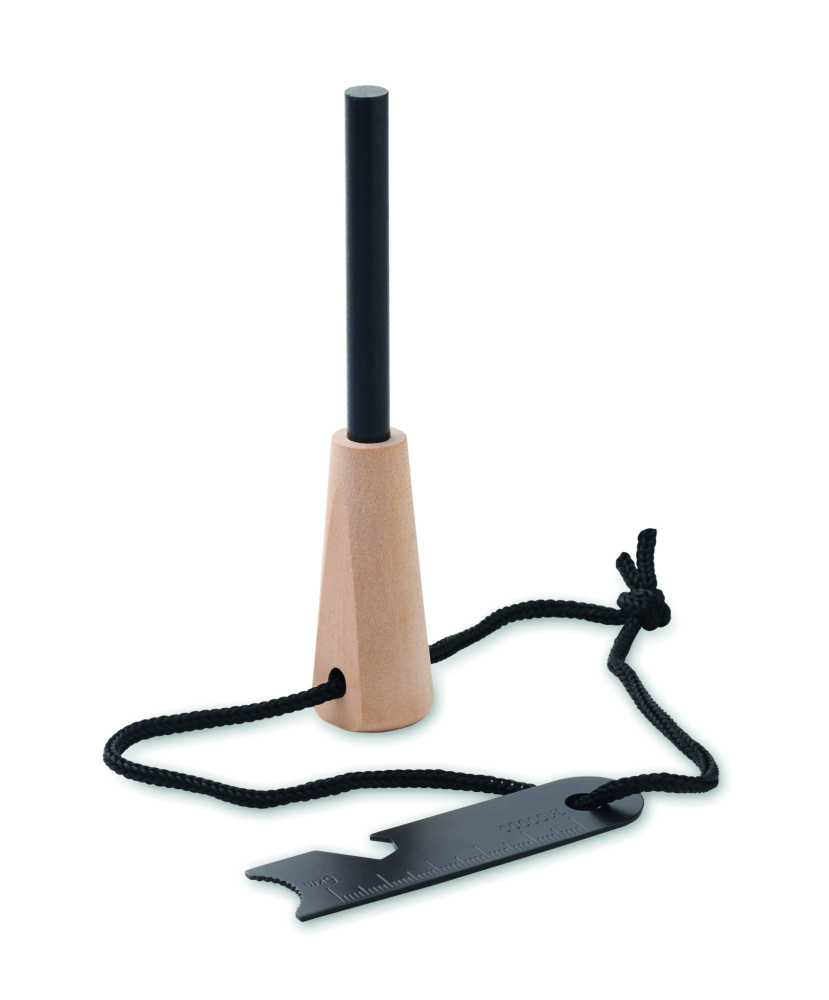 Logo trade firmakingi pilt: FUEGOR männipuidust süütevahendite komplekt