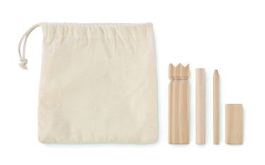 Logo trade meene pilt: KING PETIT männipuidust õuemäng