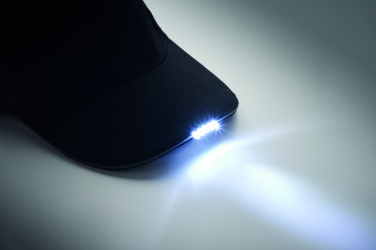 Logo trade reklaamkingituse pilt: LUZCAP 5 paneeliga LED puuvillane müts 220gr/m²