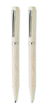 Logotrade ärikingi foto: PEAT nisuõlest keskkonnasõbralik pastapliiatsi komplekt