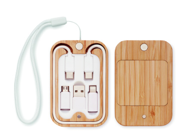 Logo trade reklaamkingitused foto: CHARGOO 15 W juhtmevaba bambusest laadija