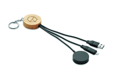 Logo trade ärikingituse pilt: BULE võtmehoidjaga 4in1 60 W kaabliga