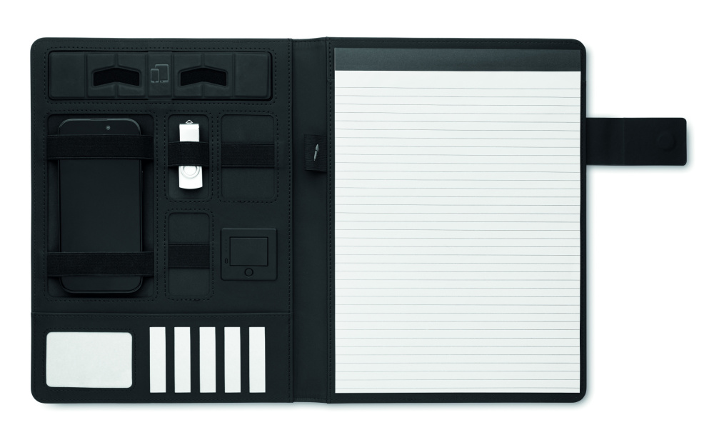 Logotrade ärikingitused pilt: BURGUS A4 kaust ja juhtmevaba laadija