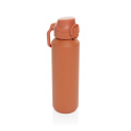 Via RCS Re-steel lukustatav spordipudel 600ML, oranž