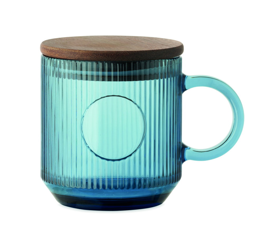 Logotrade reklaamkingid pilt: Ribiline klaasist kruus 300ml VITRIO MUG