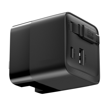 Logotrade reklaamtooted pilt: Urban Vitamin Mendocino 65W GaN laadija sissetõmmatava kaabliga