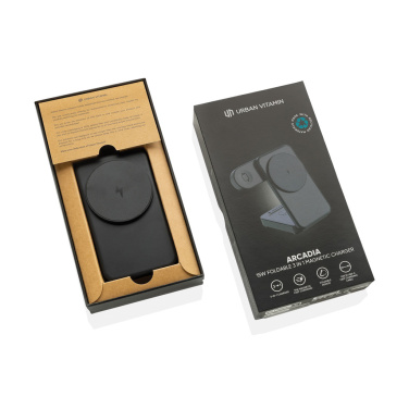 Logotrade firmakingituse foto: Urban Vitamin Arcadia RCS plastikust 15W 3in1 magnetiline laadija