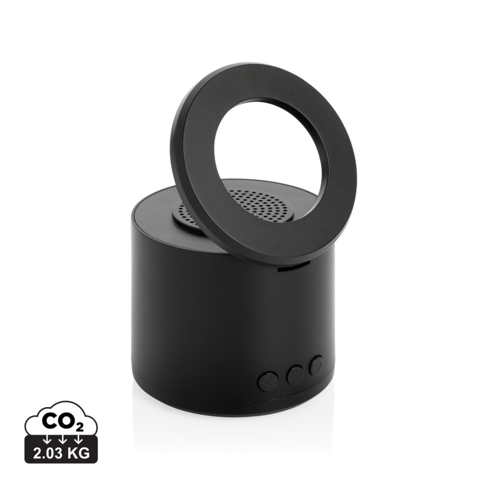 Logotrade reklaamkingituse foto: Magpulse RCS taaskasutatud plastist 3W kõlar magnetilise hoidikuga