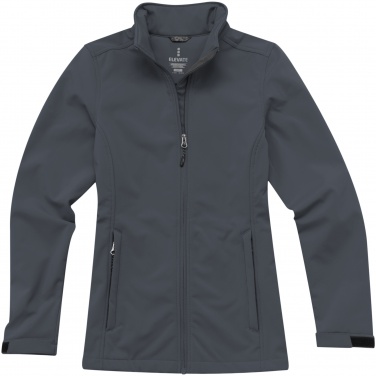 Logotrade liikelahja tuotekuva: Maxson softshell-takki, naisten, harmaa