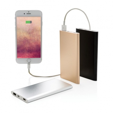 Logotrade mainoslahja tuotekuva: 4.000 mAh type C powerbank, silver