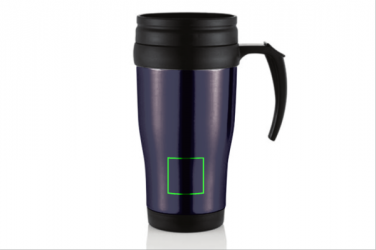 Logotrade mainoslahjat ja liikelahjat tuotekuva: Stainless steel mug, purple blue