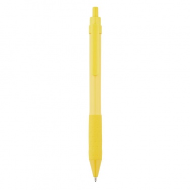 Logo trade mainoslahja ja liikelahja tuotekuva: X2 pen, yellow