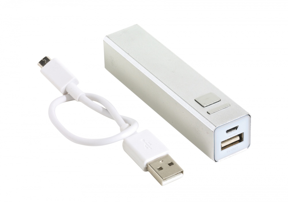 Logotrade mainoslahja tuotekuva: Firmakingitus: Powerbank, Endurance, silver