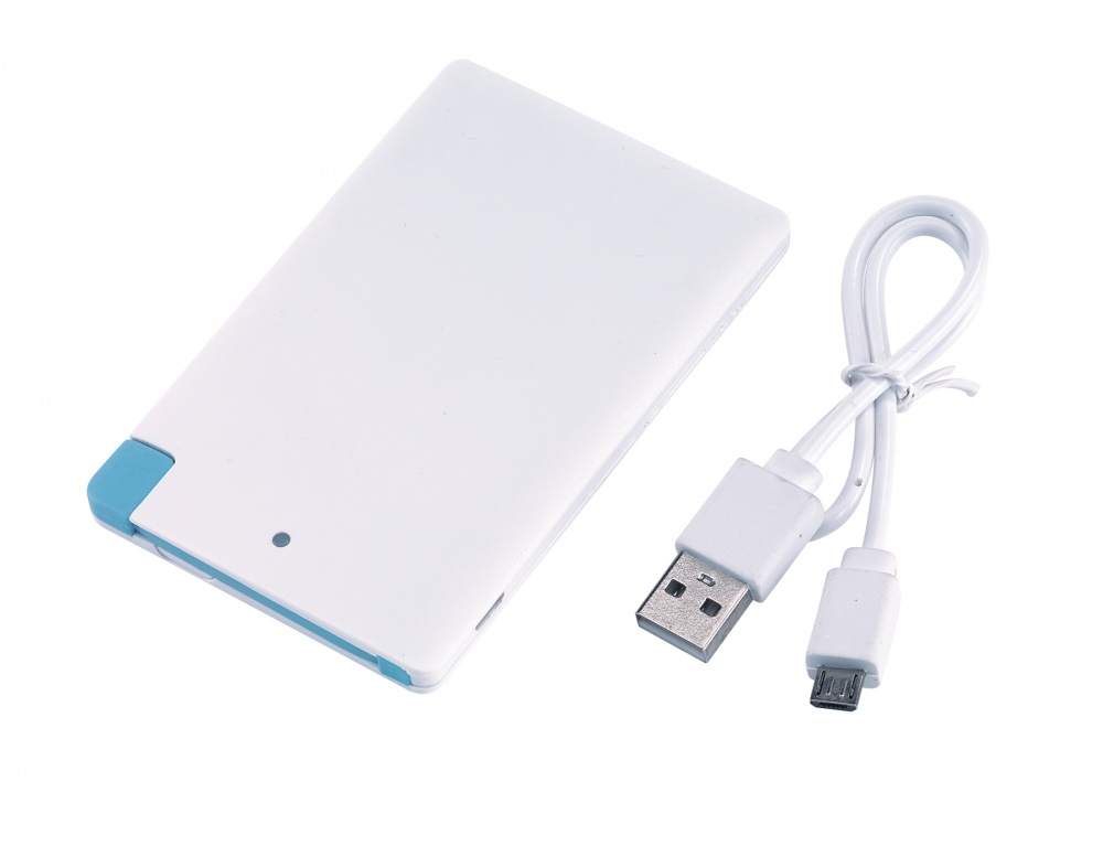 Logotrade mainoslahja tuotekuva: Firmakingitus: Mobile Powerbank, Backup, white