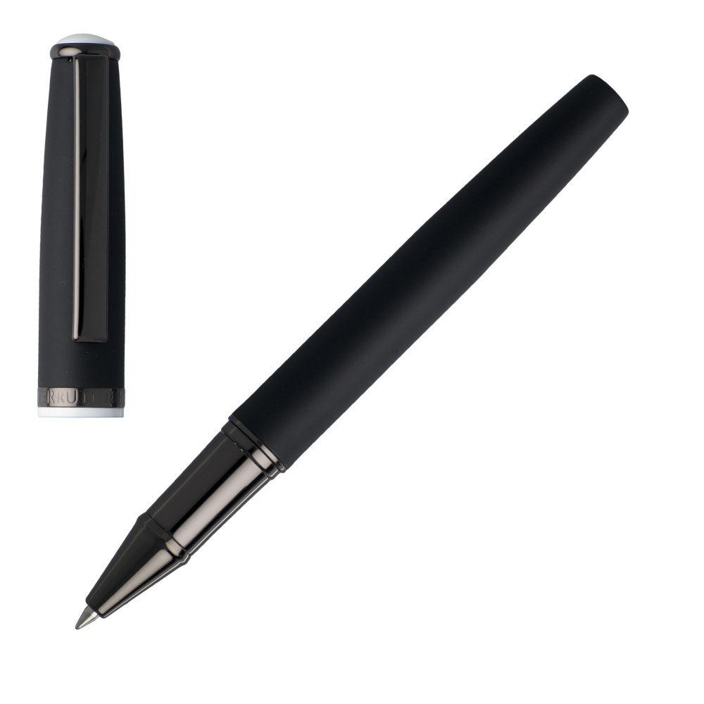 Logotrade liikelahja tuotekuva: Firmakingitus: Rollerball pen Spring Black, värviline