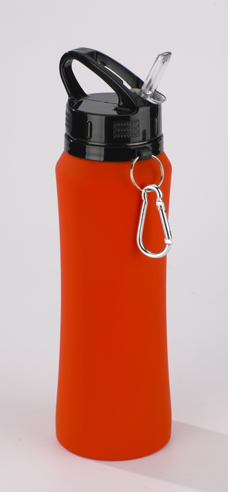 Logotrade mainoslahja tuotekuva: Juomapullo Colorissimo, 700 ml, oranssi